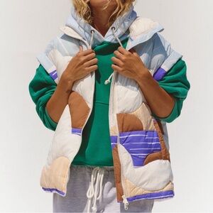 FP MOVEMENT IN A BUBBLE CONVERSATIONAL QUILTED VEST SIZE XS S M MSRP $198.00 NWT